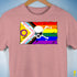 Intersex Inclusive Progress Pride Pirate Flag Premium Unisex T-Shirt - Mauve Heather